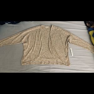 Women’s Another Reason open front oatmeal color cardigan